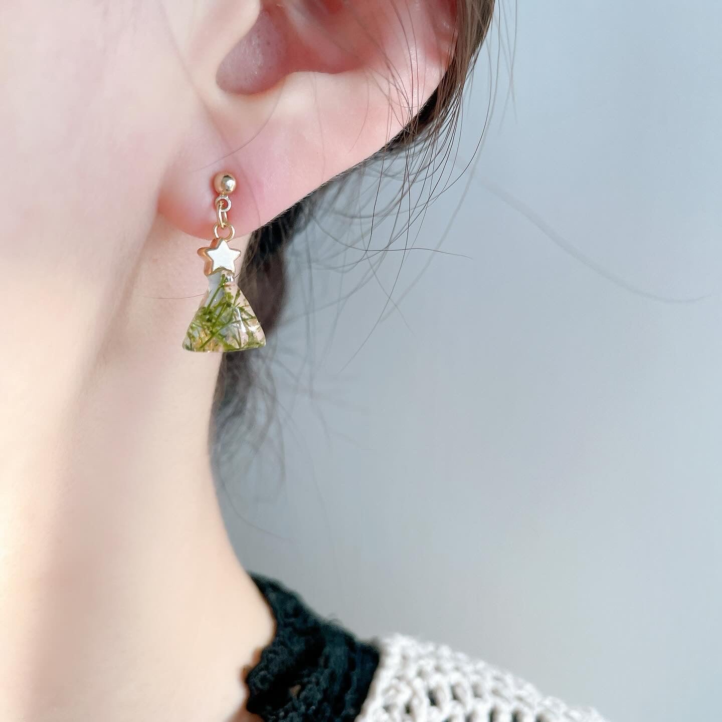 | NO13 ℕ𝕌ℝ𝔼𝕄𝔹𝔼ℝ𝔾 | 簡約聖誕樹/雪人款 耳環