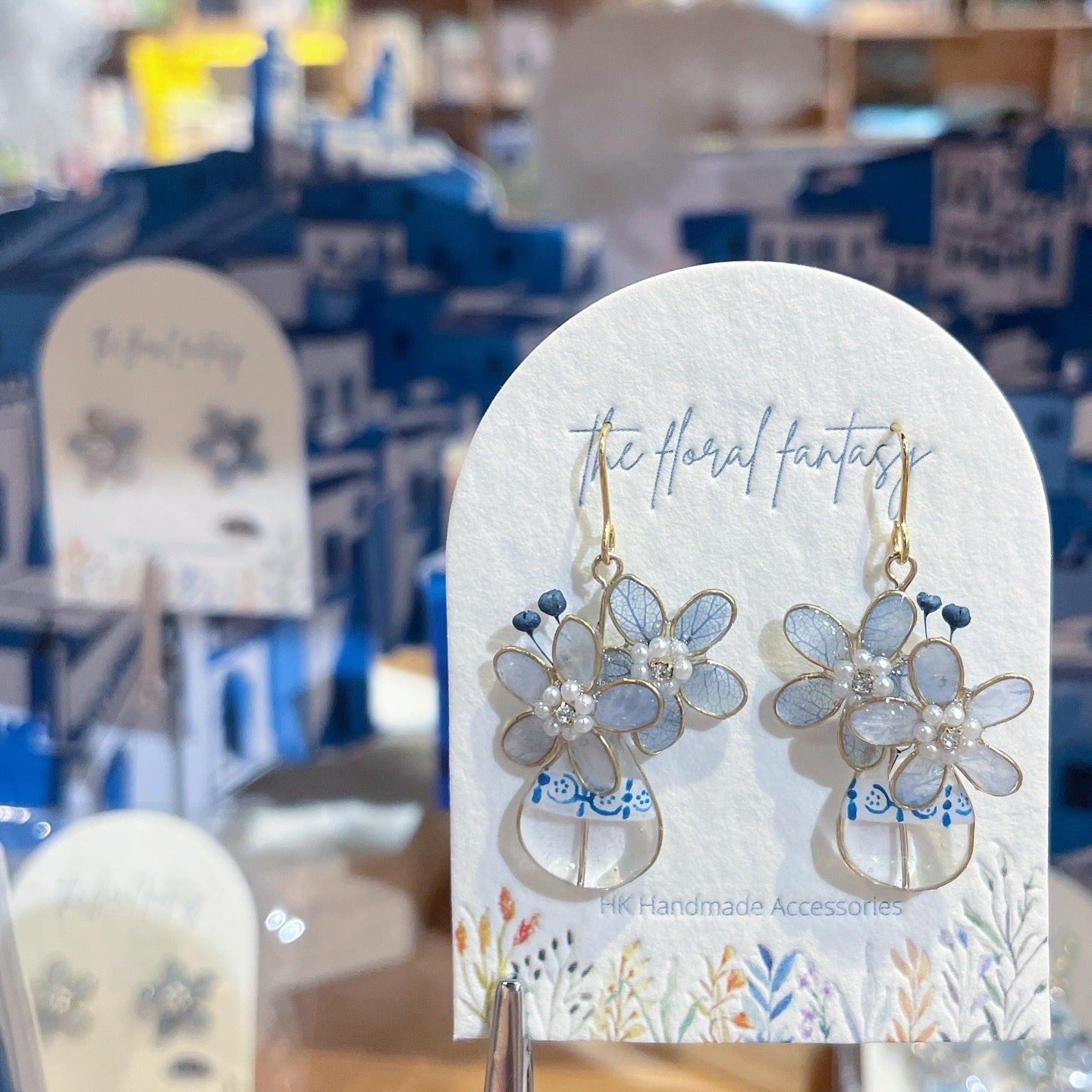 | JU31   ℂℍ𝔼𝔽ℂℍ𝔸𝕆𝕌𝔼ℕ | 藍星花耳環