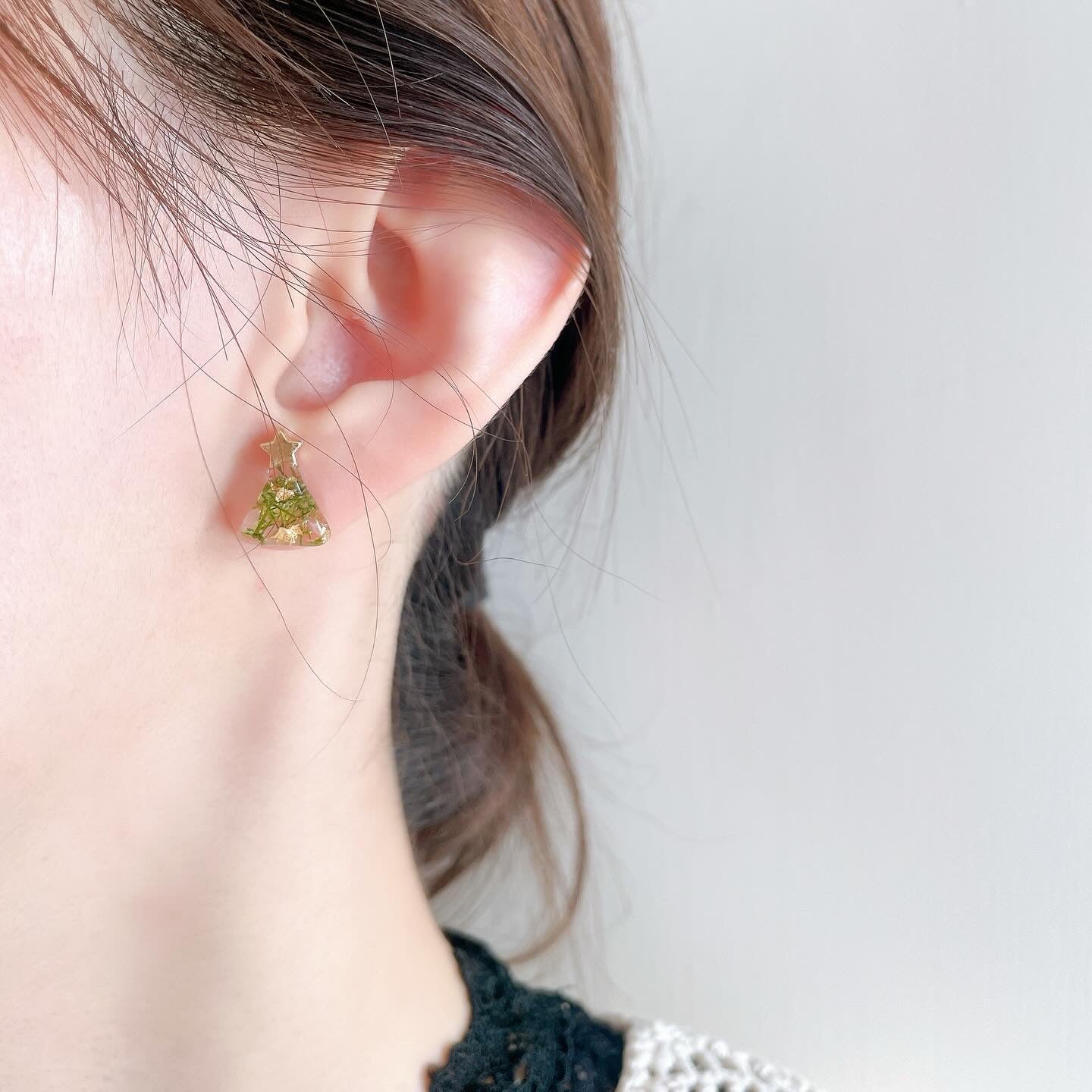 | NO13 ℕ𝕌ℝ𝔼𝕄𝔹𝔼ℝ𝔾 | 簡約聖誕樹/雪人款 耳環
