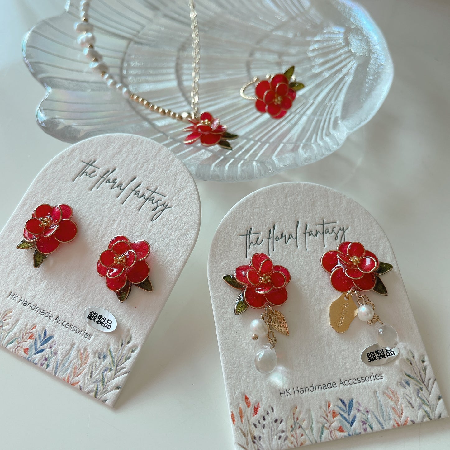 | JA31 𝕆𝔻𝕆ℕ𝔾𝔻𝕆 | 銅線椿花耳環