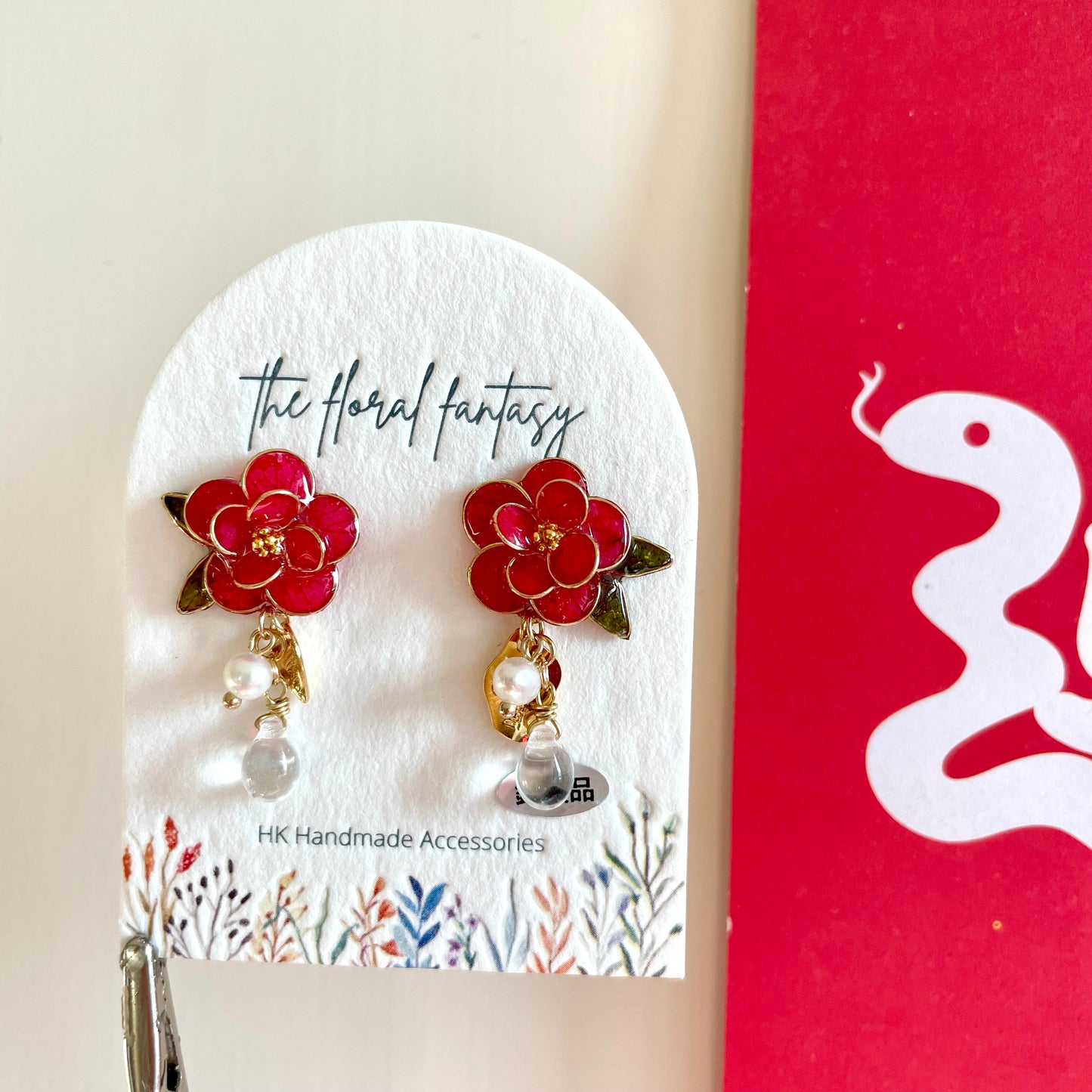 | JA31 𝕆𝔻𝕆ℕ𝔾𝔻𝕆 | 銅線椿花耳環